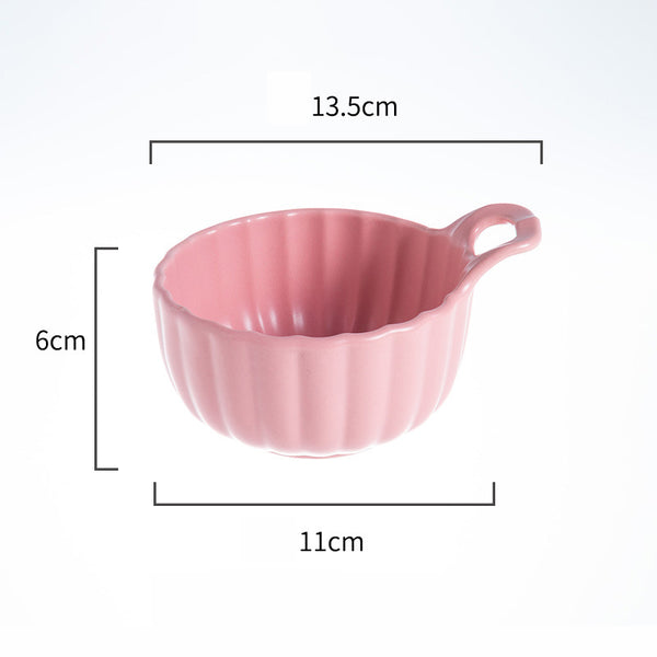 Pink Sherbet Scallop Bowl 250 ml - Bowl,ceramic bowl, snack bowls, curry bowl, popcorn bowls | Bowls for dining table & home decor