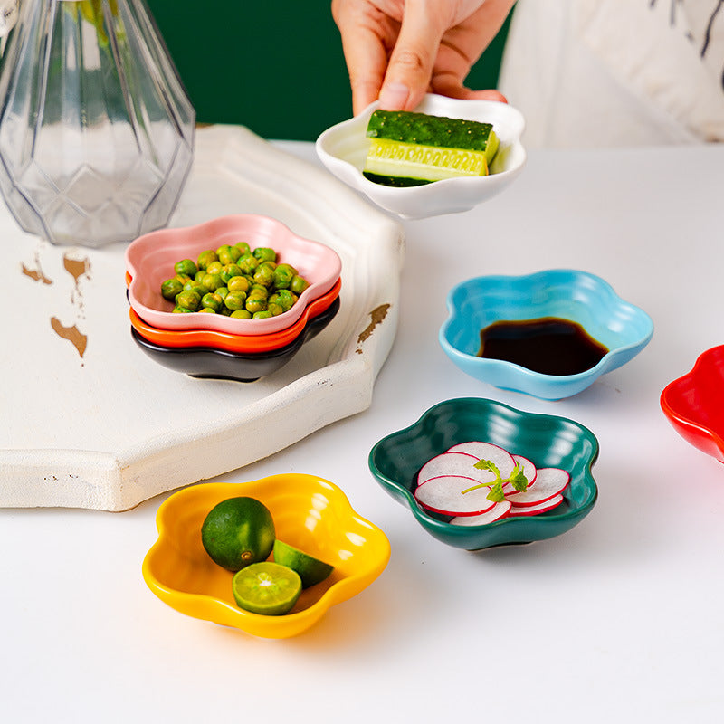 Teal Tantrum Floral Dip Bowl - Bowl, ceramic bowl, dip bowls, chutney bowl, dip bowls ceramic | Bowls for dining table & home decor 