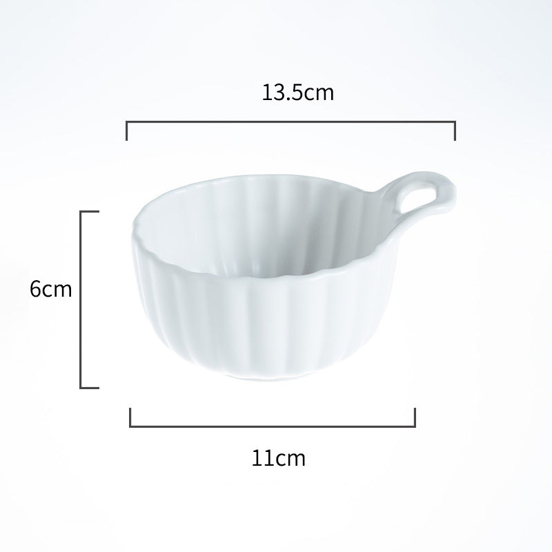White Truffle Scallop Bowl 250 ml - Bowl,ceramic bowl, snack bowls, curry bowl, popcorn bowls | Bowls for dining table & home decor