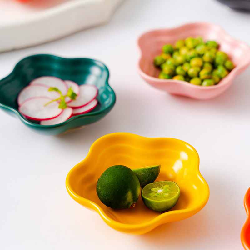 Very Berry Floral Dip Bowl - Bowl, ceramic bowl, dip bowls, chutney bowl, dip bowls ceramic | Bowls for dining table & home decor 