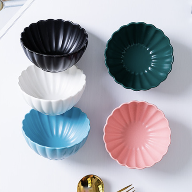 Very Berry Scallop Snack Bowl 250 ml - Bowl,ceramic bowl, snack bowls, curry bowl, popcorn bowls | Bowls for dining table & home decor