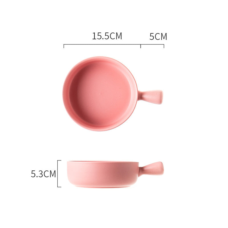 Candyfloss Baking Pan With Handle - Ceramic bowl, salad bowls, snack bowls | Bowls for dining table & home decor