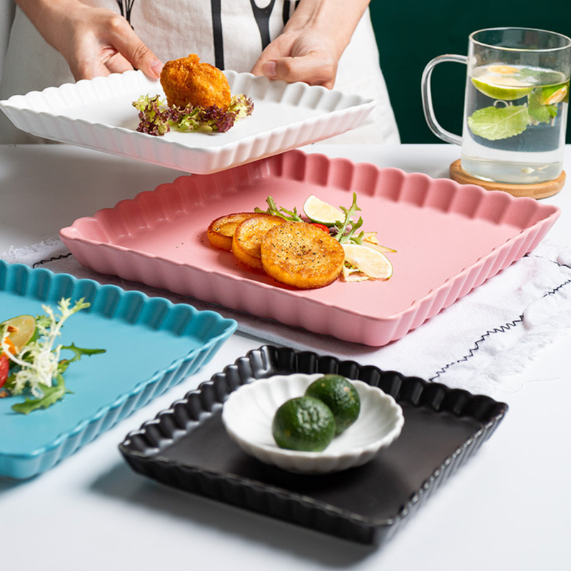 Black Berry Square Snack Dish 6 Inch - Serving plate, small plate, snacks plates | Plates for dining table & home decor