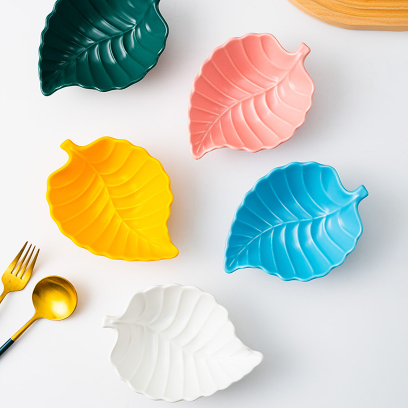 Blue Scotch Pine Leaf Snack Bowl 6 Inch 200 ml - Bowl, soup bowl, ceramic bowl, snack bowls, curry bowl, popcorn bowls | Bowls for dining table & home decor