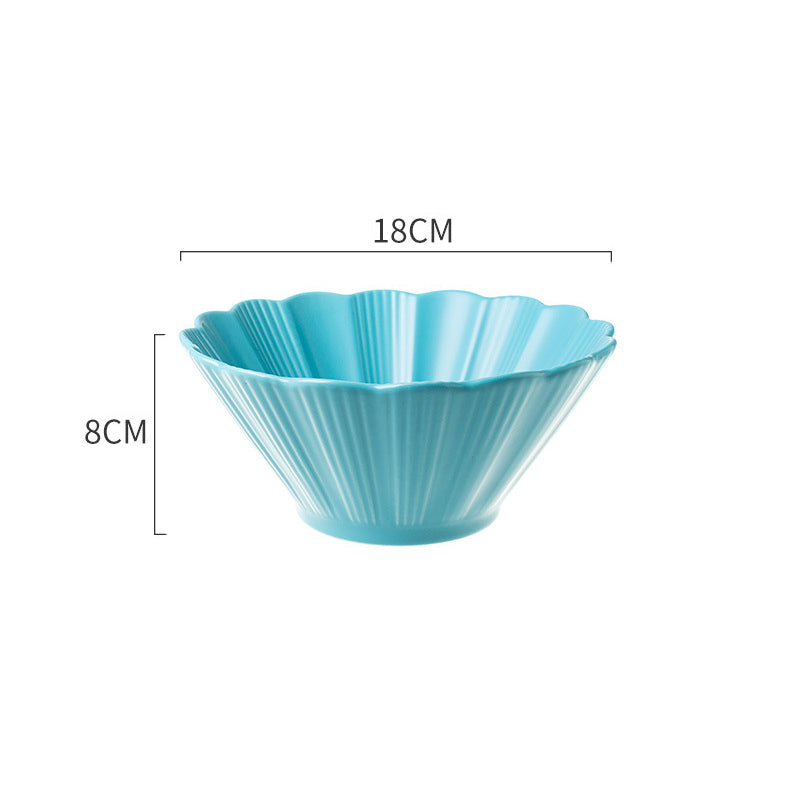 Blue Muffin Ramen Bowl 600 ml - Soup bowl, ceramic bowl, ramen bowl, serving bowls, salad bowls, noodle bowl | Bowls for dining table & home decor