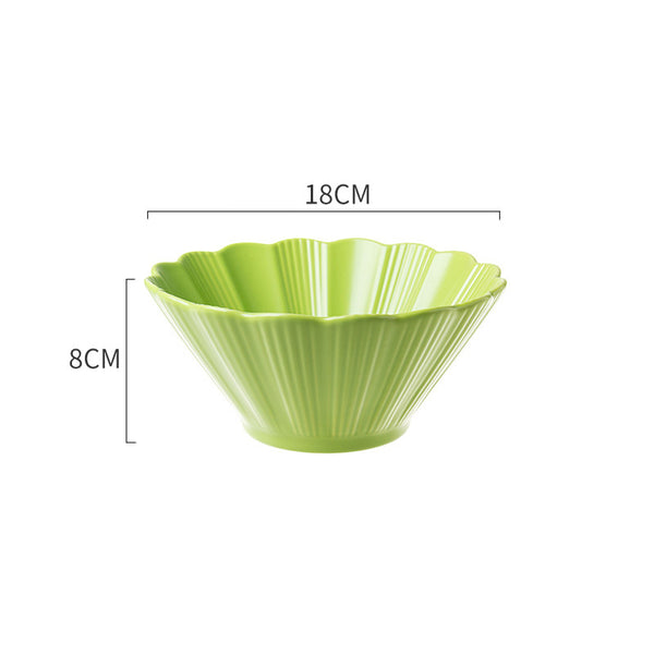 Green Goblet Ramen Bowl 600 ml - Soup bowl, ceramic bowl, ramen bowl, serving bowls, salad bowls, noodle bowl | Bowls for dining table & home decor