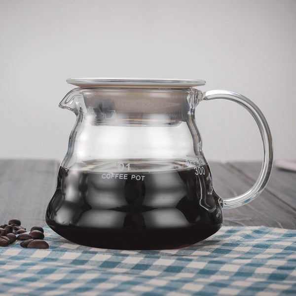 Glass Coffee Pot With Lid Small - Glass pot, glass teapot, pot with lid | Glass pot for Dining table & Home Decor