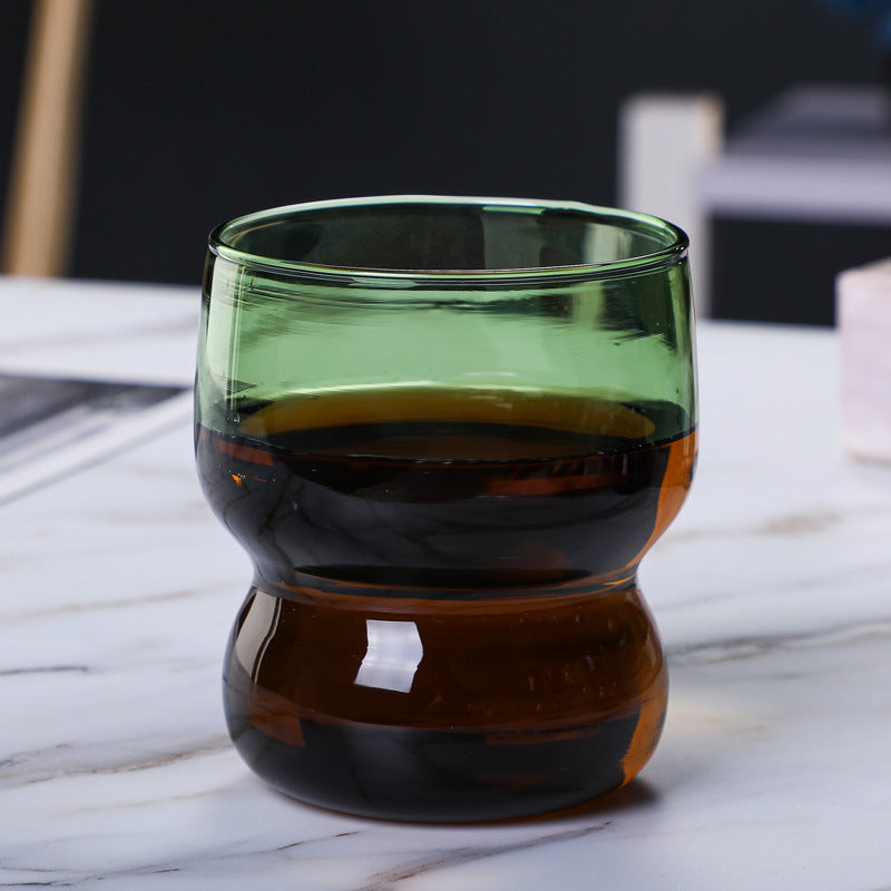 Transparent Borosilicate Glass Tumbler Green