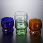 Transparent Borosilicate Glass Tumbler Blue