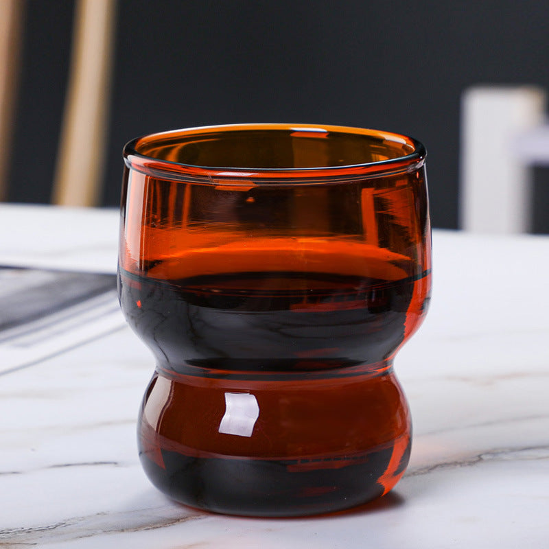 Transparent Borosilicate Glass Tumbler Amber
