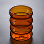 Ripple Puffy Glass Amber