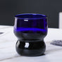 Transparent Borosilicate Glass Tumbler Blue