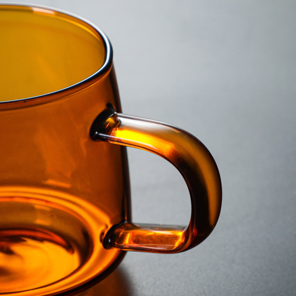 Borosilicate Glass Cup Amber