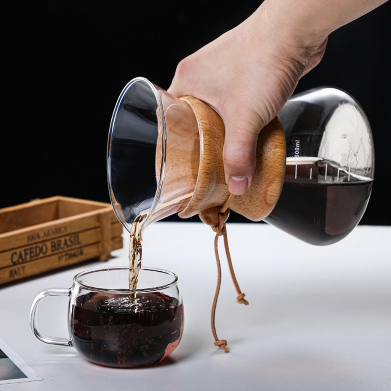 Manual Drip Coffee Maker With Borosilicate Glass Carafe- Coffee filter, coffee pot, coffee strainer | Coffee Pot and Filter for Dining table & Home decor