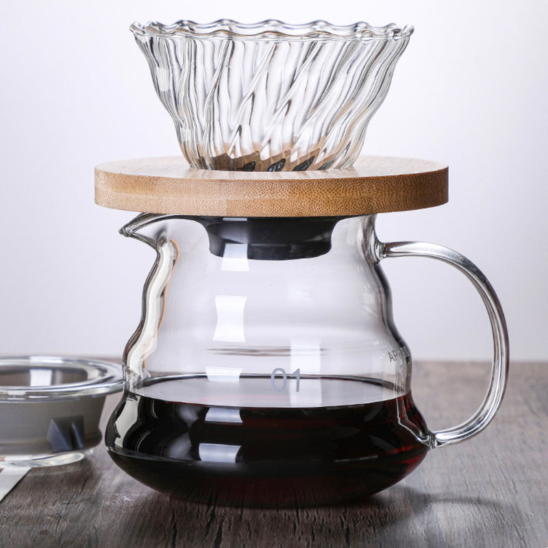 Glass Coffee Pot With Lid Small - Glass pot, glass teapot, pot with lid | Glass pot for Dining table & Home Decor