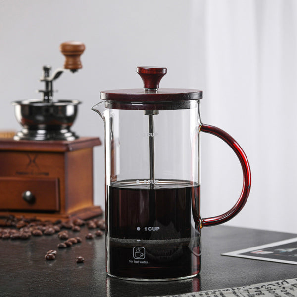 Glass French Press Coffee Maker Pot- French press coffee maker, coffee pot | Coffee pot for Dining Table & Home Decor