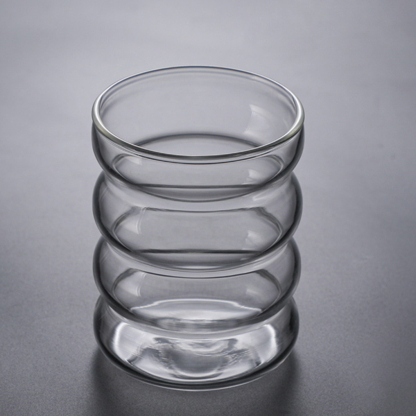 Ripple Puffy Glass Transparent