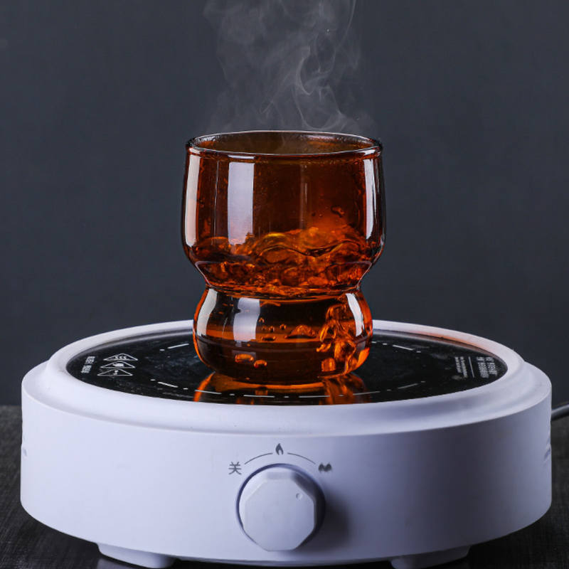 Transparent Borosilicate Glass Tumbler Amber