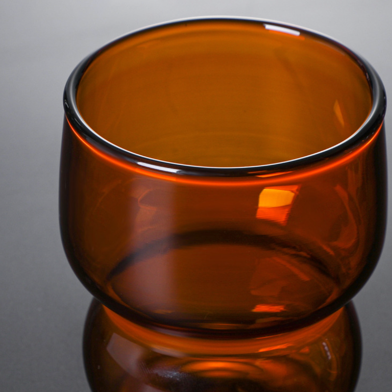 Transparent Borosilicate Glass Tumbler Amber