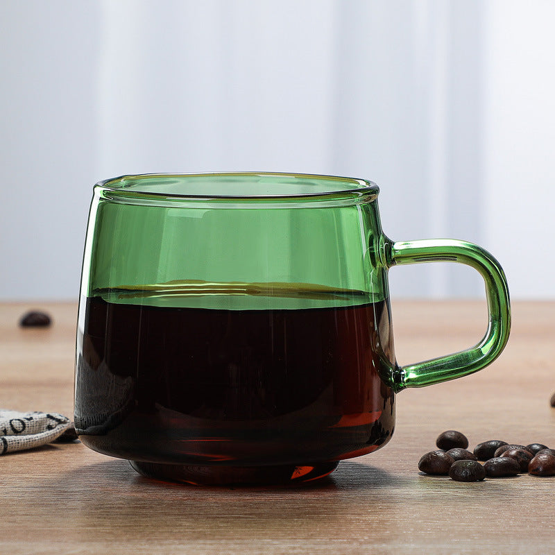 Borosilicate Glass Cup Green- Tea cup, coffee cup, cup for tea | Cups and Mugs for Office Table & Home Decoration