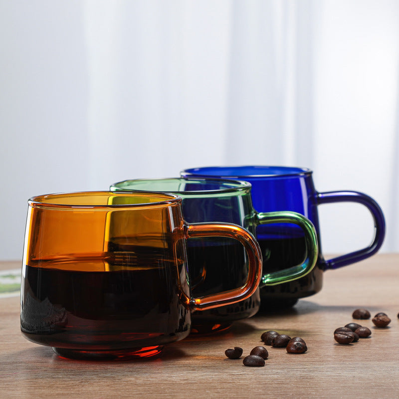 Borosilicate Glass Cup Blue- Tea cup, coffee cup, cup for tea | Cups and Mugs for Office Table & Home Decoration