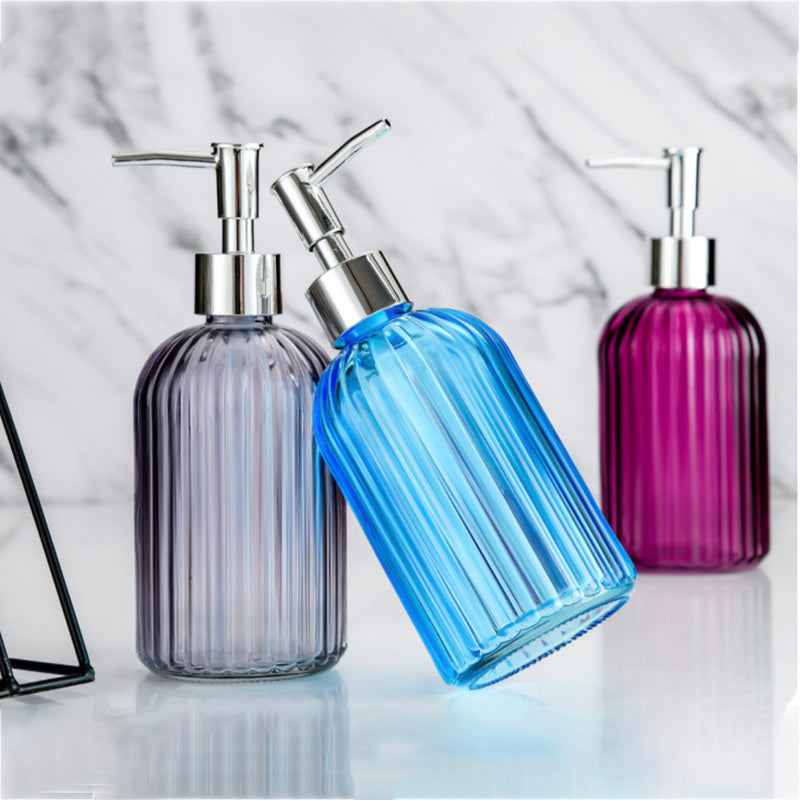 Vienna Grey Glass Dispenser With Nozzle