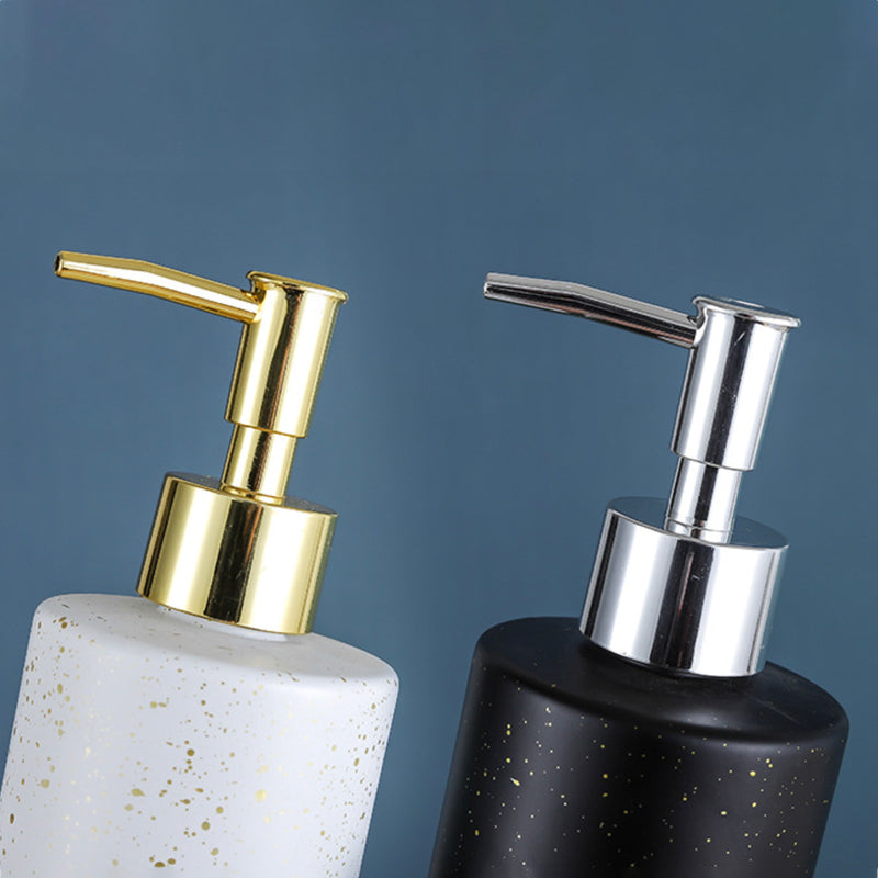 Chimera White and Gold Ceramic Dispenser With Nozzle