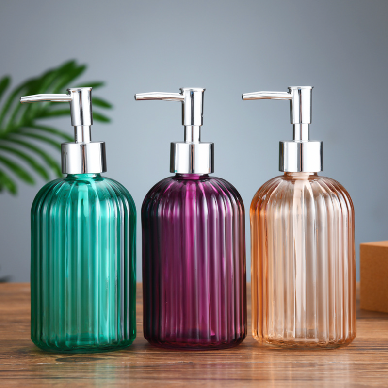 Majestic Purple Glass Dispenser With Nozzle