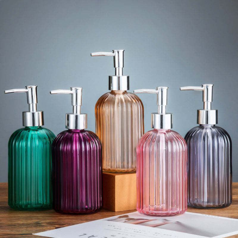 Vienna Grey Glass Dispenser With Nozzle