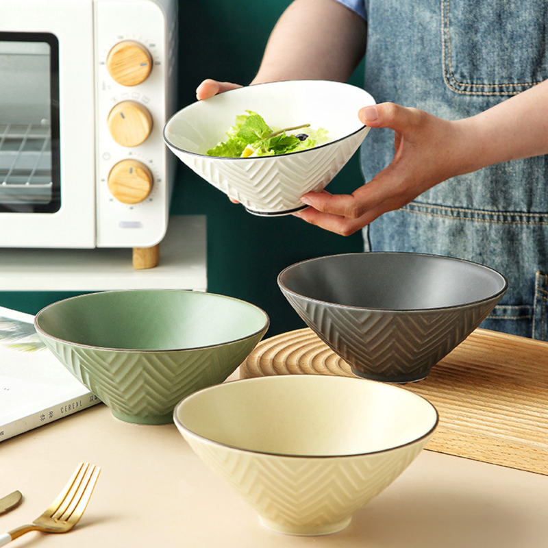 CrÃ¨me De La CrÃ¨me Ramen Bowl 800 ml - Soup bowl, ceramic bowl, ramen bowl, serving bowls, salad bowls, noodle bowl | Bowls for dining table & home decor