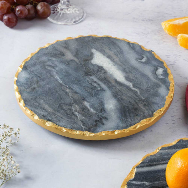 Marble Platter Medium - Ceramic platter, serving platter, fruit platter | Plates for dining table & home decor