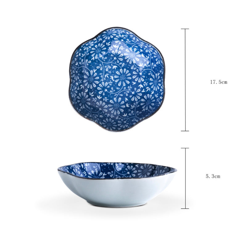 Mandala Serving Bowl Set of 2 - Bowl, ceramic bowl, serving bowls, noodle bowl, salad bowls, bowl for snacks, large serving bowl | Bowls for dining table & home decor
