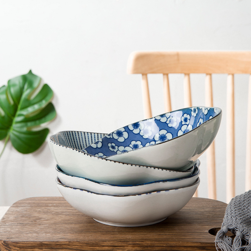 Mandala Serving Bowl Set of 2 - Bowl, ceramic bowl, serving bowls, noodle bowl, salad bowls, bowl for snacks, large serving bowl | Bowls for dining table & home decor