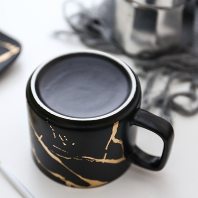 Marble Tea Cup and Saucer- Tea cup, coffee cup, cup for tea | Cups and Mugs for Office Table & Home Decoration