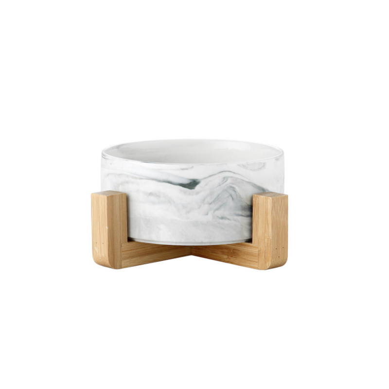 Marble Bowl with Stand - Bowl, ceramic bowl, serving bowls, noodle bowl, salad bowls, bowl for snacks, snack bowl sets | Bowls for dining table & home decor