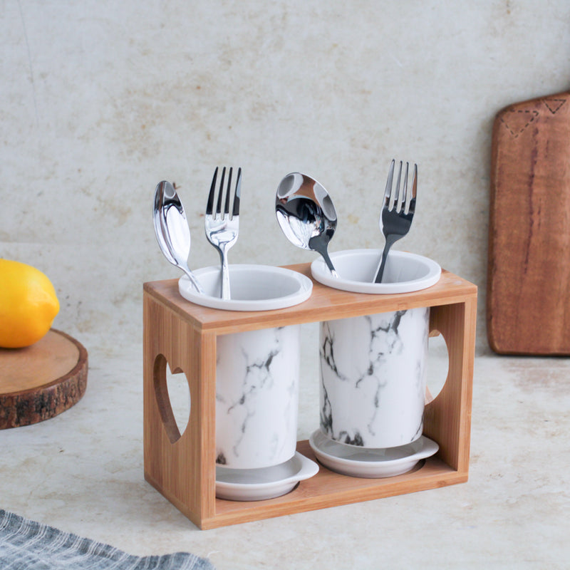 Marble Cutlery Holder - Kitchen Tool