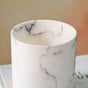 Marble Aura Planter Pot With Coaster Set Of 2