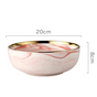 Pink Marble Bowls - Bowl, ceramic bowl, serving bowls, noodle bowl, salad bowls, bowl for snacks, large serving bowl | Bowls for dining table & home decor