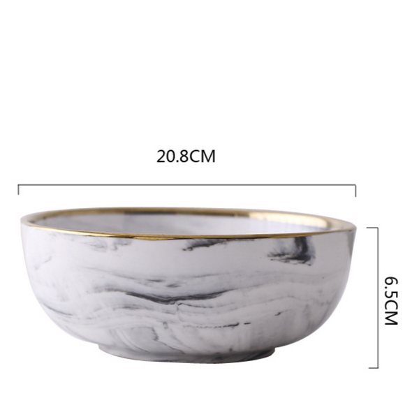 Marble Bowls - Bowl, ceramic bowl, serving bowls, noodle bowl, salad bowls, bowl for snacks, large serving bowl | Bowls for dining table & home decor