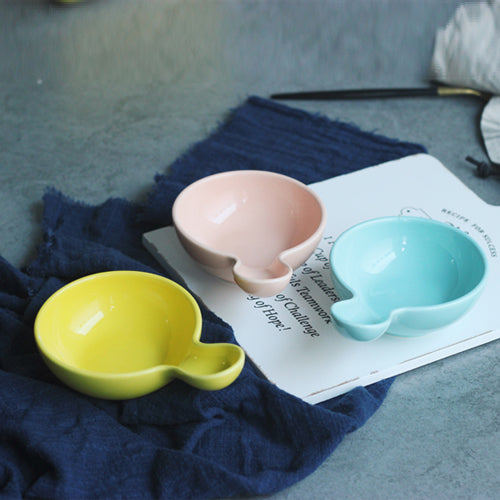 MERRY Round Dish - Bowl, ceramic bowl, dip bowls, chutney bowl, dip bowls ceramic | Bowls for dining table & home decor 