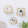 Round Metal and Wood Shelf - Wall shelf and floating shelf | Shop wall decoration & home decoration items