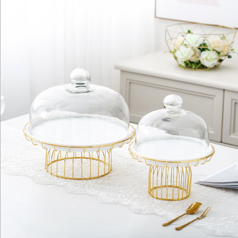 Metallic Cake Stand 8 inch