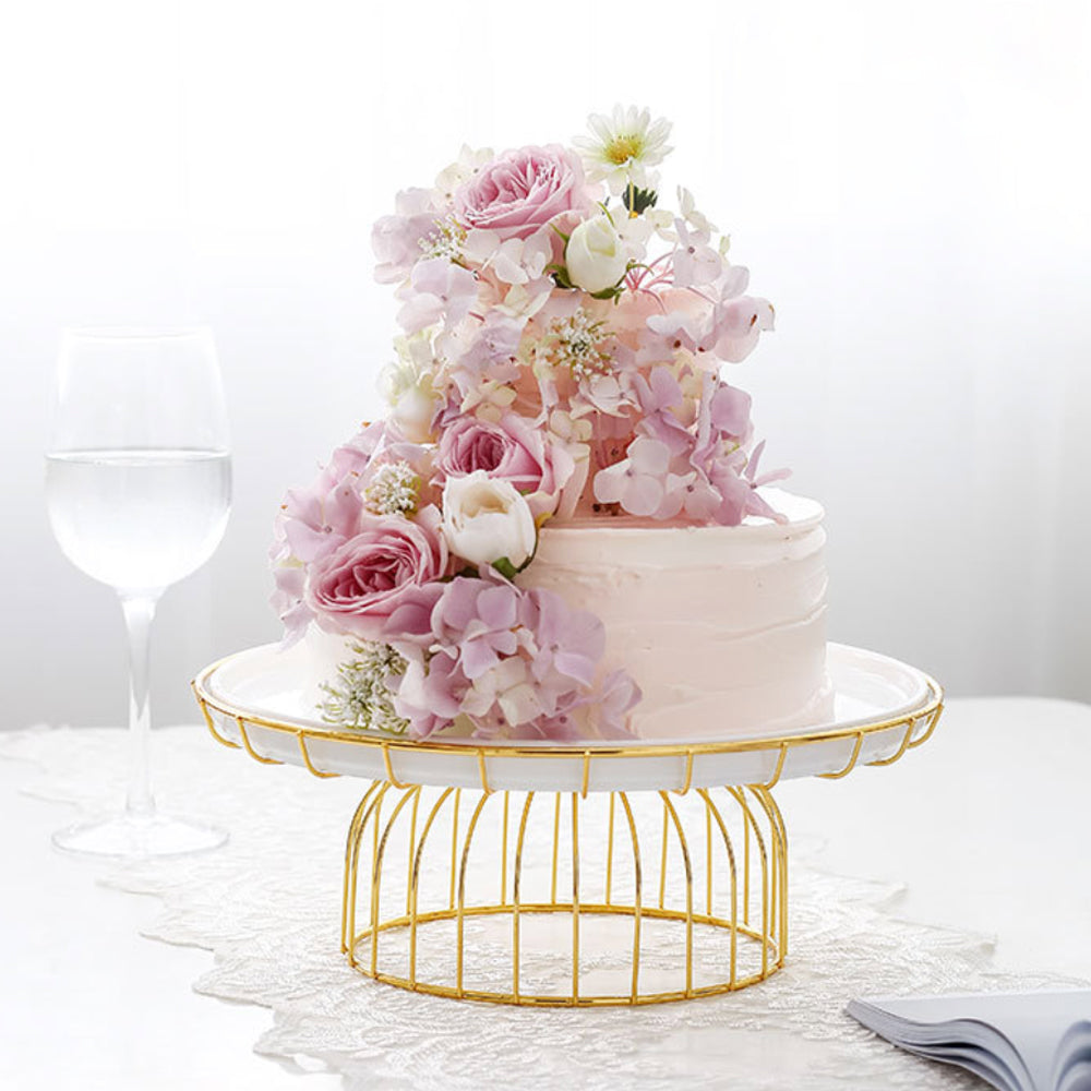 Kpa Glass Cake Decorating Turntable / Cake Stand, Smooth Rotating Turntable  For Cake Decora, (Pink) - SamaHomeStore