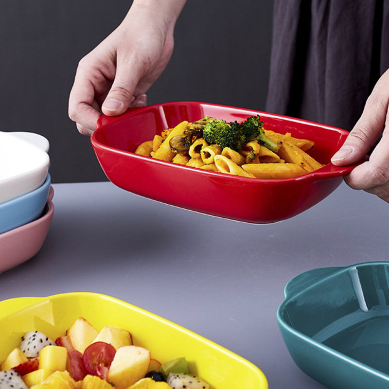 Microwave Oven Baking Dish Red 8.5 Inch - Baking Dish