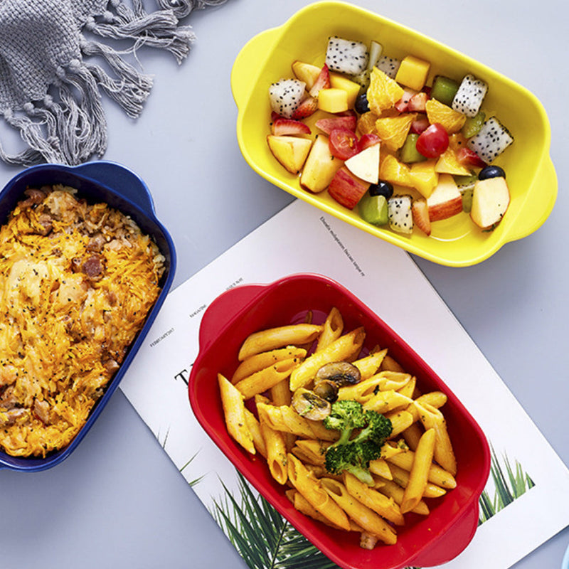 Microwave Oven Baking Dish Red 8.5 Inch - Baking Dish