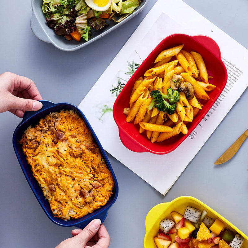 Microwave Oven Baking Dish Red 8.5 Inch - Baking Dish