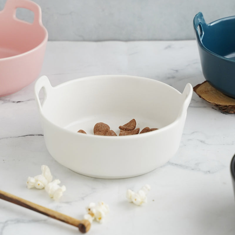 Microwave Proof Bowl - Bowl, ceramic bowl, serving bowls, noodle bowl, salad bowls, bowl for snacks, baking bowls, large serving bowl, bowl with handle | Bowls for dining table & home decor