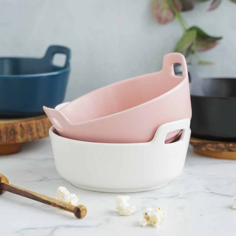 Microwave Proof Bowl - Bowl, ceramic bowl, serving bowls, noodle bowl, salad bowls, bowl for snacks, baking bowls, large serving bowl, bowl with handle | Bowls for dining table & home decor