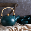 Midnight Green Tea set - Tea cup set, tea set, teapot set | Tea set for Dining Table & Home Decor