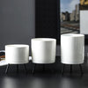 White Planter With Stand - Indoor planters and flower pots | Home decor items